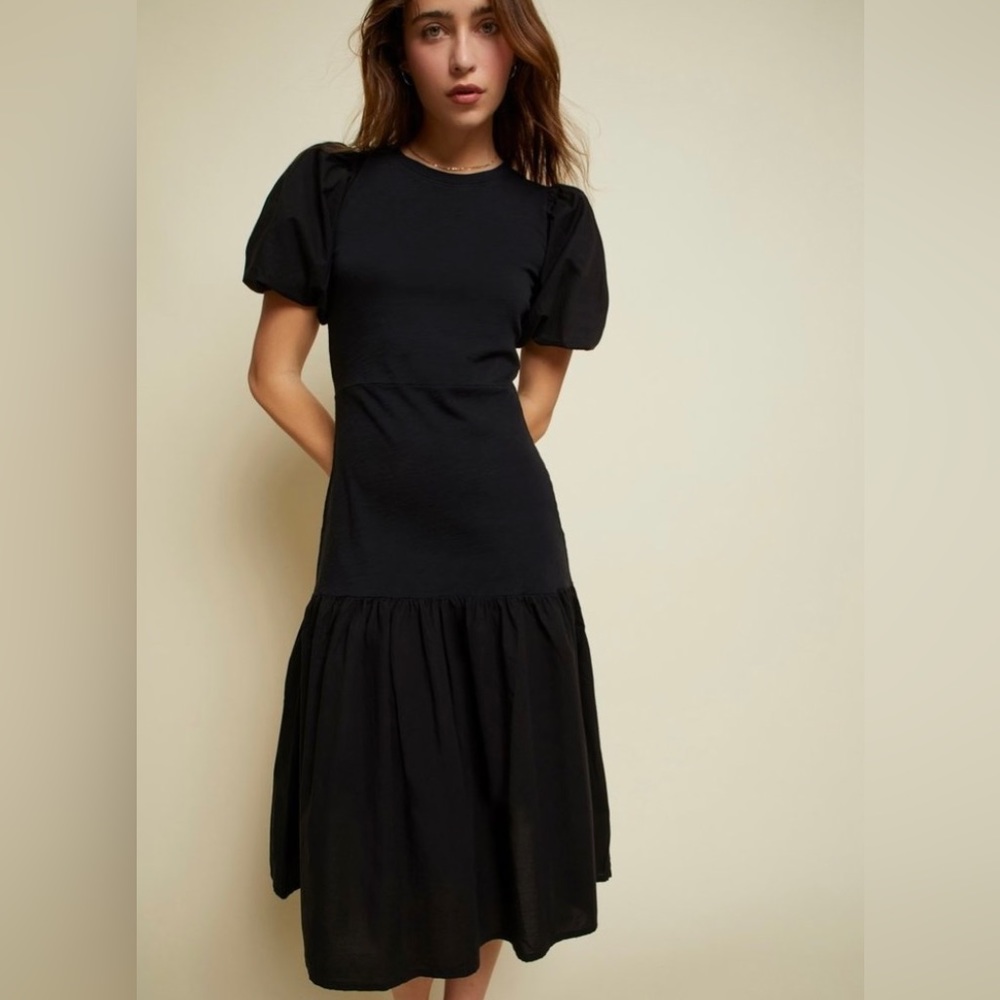 Nation LTD Etoile Bubble Hem Combo Dress